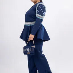 Mamicha Embellished V-Neck Top & Trousers Co-Ords-picture-41