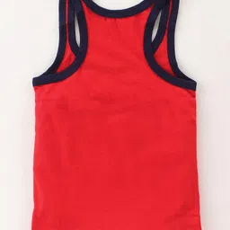 Bodycare Cotton Knit Sleeveless  Striped Vests With Skate Print Pack Of 3 - Multicolor image 3