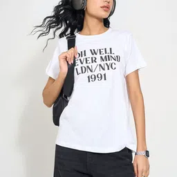 SF JEANS by Pantaloons Women Typography Printed T-shirt-picture-10