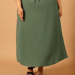 NEUDIS Ribbed A-Line Midi Skirt-picture-47