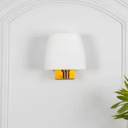 Kapoor Lamp Shades Elstead Single Arm Wall Light In Brass Finish image 2