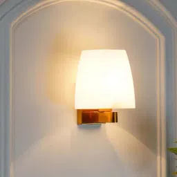 Kapoor Lamp Shades Elstead Single Arm Wall Light In Brass Finish image 3