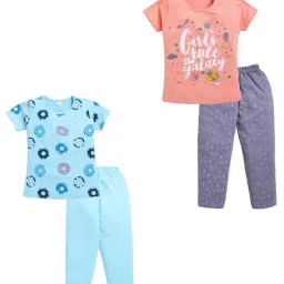 Todd N Teen Kids Multi Cotton Printed T-Shirts & Pajamas Set-picture-18