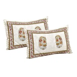 JaipurFabric Mustard 180 TC 100% Cotton Double Bedsheet with 2 Pillow Covers image 5