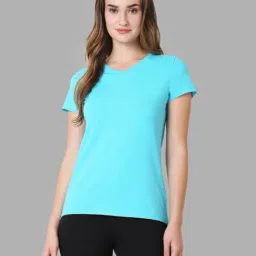 Van Heusen Blue Cotton Regular Fit T-Shirt-picture-25