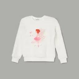 Fame Forever by Lifestyle Girls White Polyester Print Sweatshirt-picture-28