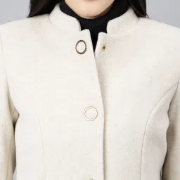 Latin Quarters White Solid Coat image 5