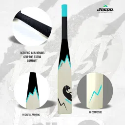 Jaspo Be Wild Heavy Duty Plastic Cricket Bat for All Age Groups image 5