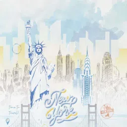 DDecor Blue Cotton 145 TC Double Bedsheet with 2 Pillow Covers image 5