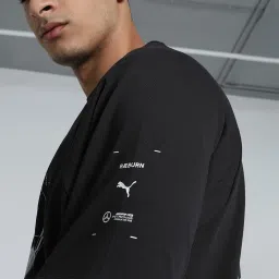 Puma Black Cotton Regular Fit Printed Sports T-Shirt image 5