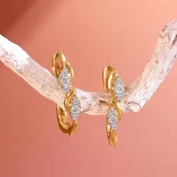 Mia by Tanishq 14k (585) Diamond Yellow Gold Earrings for Women-picture-44