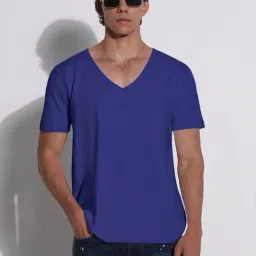 SHOWOFFFF Blue Cotton Regular Fit T-Shirt-image-36
