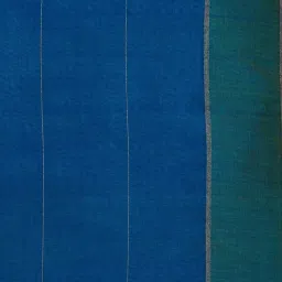 Fabindia Home Udai Teal Cotton Silk Cushion Cover image 5