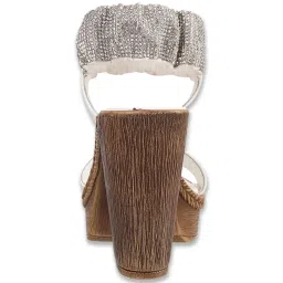 Catwalk Women's White Ankle Strap Sandals image 5