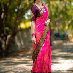 Anouk Woven Design Zari Kanjeevaram Saree image 2