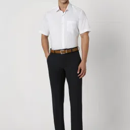 Van Heusen Navy Slim Fit Trousers image 5