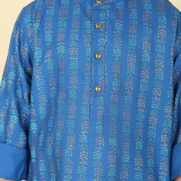 Fabindia Boys Navy Kurta image 5