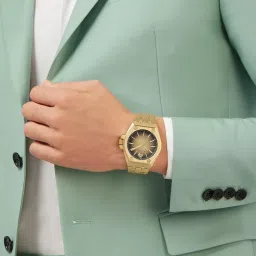 PHILIPP PLEIN Plein Extreme Gent Men GREY TO YELLOW GOLD Round Dial Analog Watch - PWPMA0324 image 5