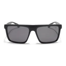 Voyage Unisex Square Polarized Sunglasses Black Lens with Matt Black Frame (PMG6592) (58) image 2