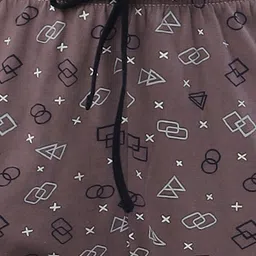 BLUWEEA Printed Cotton Mid Rise Lounge Pants image 2