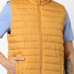GAP Yellow Regular Fit Solid Jacket image 5