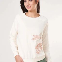 Honey By Pantaloons Ecru Cotton Loose Fit Sweatshirt-picture-37