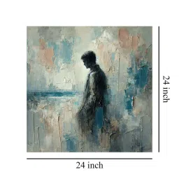 999Store Multicolor Canvas Abstract Silhouette Painting image 5