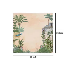 999Store Multicolor Canvas Traditional Indian Garden Art Print image 5