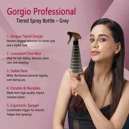 Gorgio Professional Water Spray Bottle for Hair, Salon, Home GSB0139 (Color May Vary) image 5