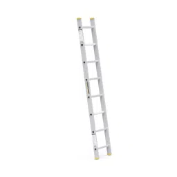 YOUNGMAN 8 Step Aluminium Wall Support Straight Ladder 1325 mm Max Standing Height, 8142 image 2