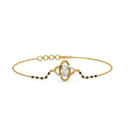 Kisna Diamond & Gold Jewellery Sage 18k Gold & Diamond Mangalsutra Bracelet for Women-picture-41