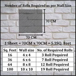 INDIAN ROYALS White 3D Tile Self-Adhesive & Durable Wall Sticker image 2