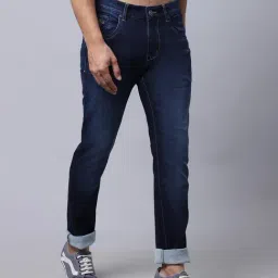 Cantabil Blue Cotton Regular Fit Jeans image 4