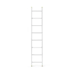 YOUNGMAN 8 Step Aluminium Wall Support Straight Ladder 1325 mm Max Standing Height, 8142 image 4