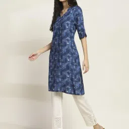 Rangriti Indigo Printed Kurti image 4