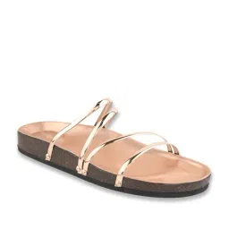 TRYME Women's Rose Gold Casual Sandals image 2