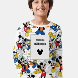 Bonkids Boys White Printed Sweatshirt image 4