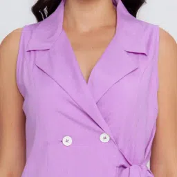 Zink London Purple Notched Lapel Jacket image 5