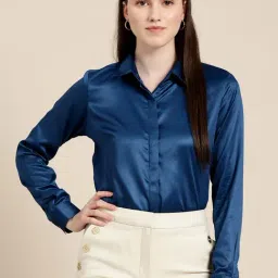 Hancock Blue Regular Fit Shirt-image-61