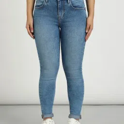 Lee Light Blue Skinny Fit High Rise Jeans-picture-26