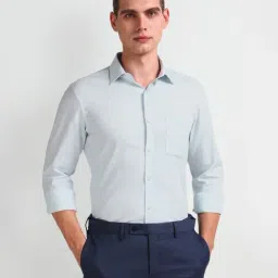 Arrow Blue Cotton Regular Fit Shirt-picture-45