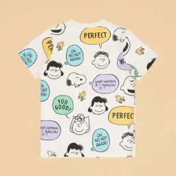 Pantaloons Junior Boys Snow White Cotton Printed T-Shirts image 4