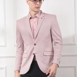 Crimsoune Club Checked Slim-Fit Notched Lapel Single-Breasted Casual Blazer-picture-35