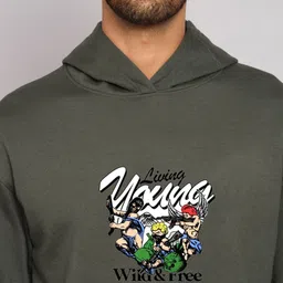 SZN Men Printed Hooded Sweatshirt image 3