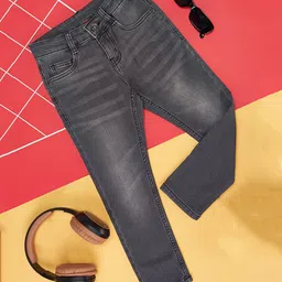 Pantaloons Junior Light Washed Jeans - Grey-picture-14
