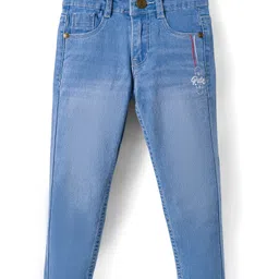 Under Fourteen Only Ride Text Printed Slim Fit Jeans - Light Blue-picture-21