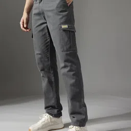 FCUK Men Pure Cotton Cargos Trousers image 4