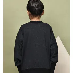 BaawRi Fleece Knit Full Sleeves Solid Light Winter Jacket - Dark Melange image 3