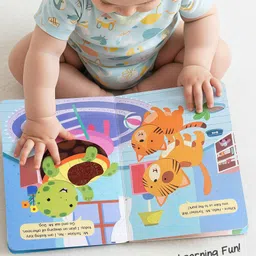Intellibaby Touch N' Feel Pet Animals Story Board Book | Multi-Textured for Sensory Development | Animal Recognition & Tactile Learning | Durable | Ideal For Gifting | Educator Recommended - English image 2