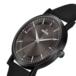 WROGN Men Dial & Leather Bracelet Style Straps Analogue Watch WRNWJ25 Set-60 image 4